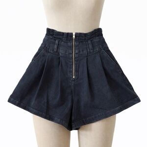IRO Paperbag High Waist Denim Shorts SIZE 34 / US 0-2